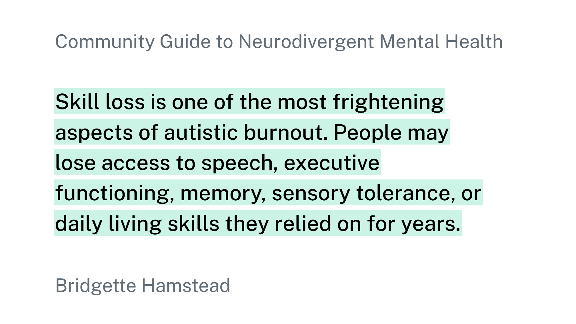 Please respect my abnormalcy